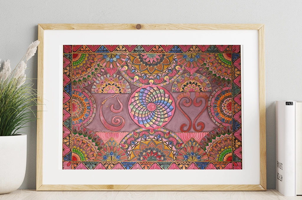 Auspicious Peace | Navratri-inspired mandala