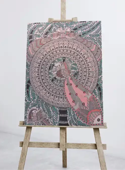 Peacock’s Bloom, a hand-drawn mandala | Spiritual Art by NIti